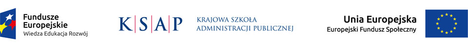 Loga funduszy europejskich, Krajowej Szkoły Administracji Publicznej, Unii Europejskiej